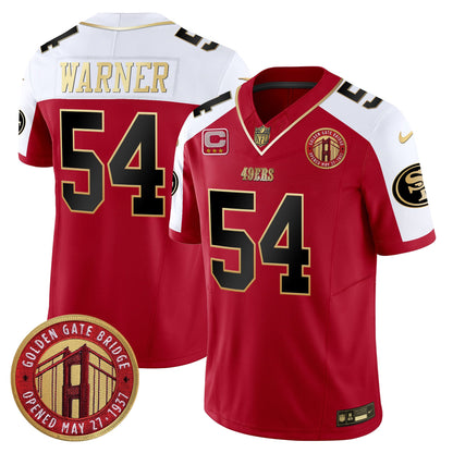 49ers Golden Gate Bridge Patch Vapor Limited Jersey - All Stitched