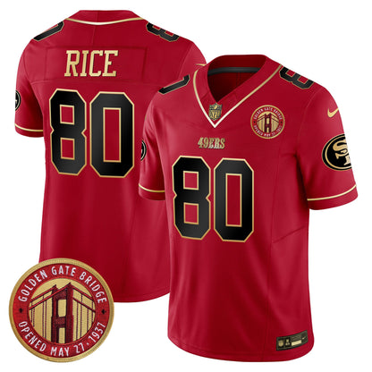 49ers Golden Gate Bridge Patch Vapor Limited Jersey - All Stitched