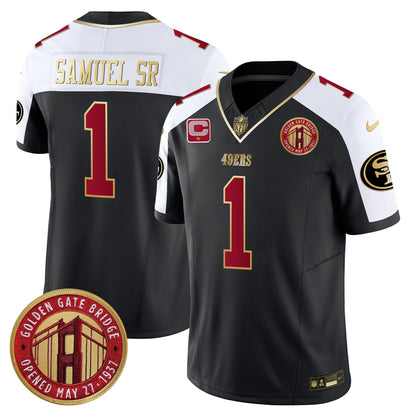 49ers Golden Gate Bridge Patch Vapor Limited Jersey - All Stitched