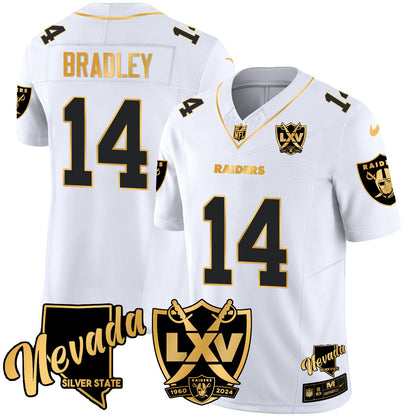 Raiders 2024 Vapor Limited Gold Jersey - 65th Anniversary - All Stitched