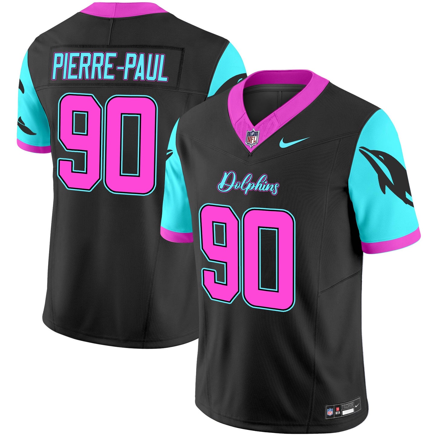 Dolphins Miami Vice Vapor Limited Jersey - All Stitched