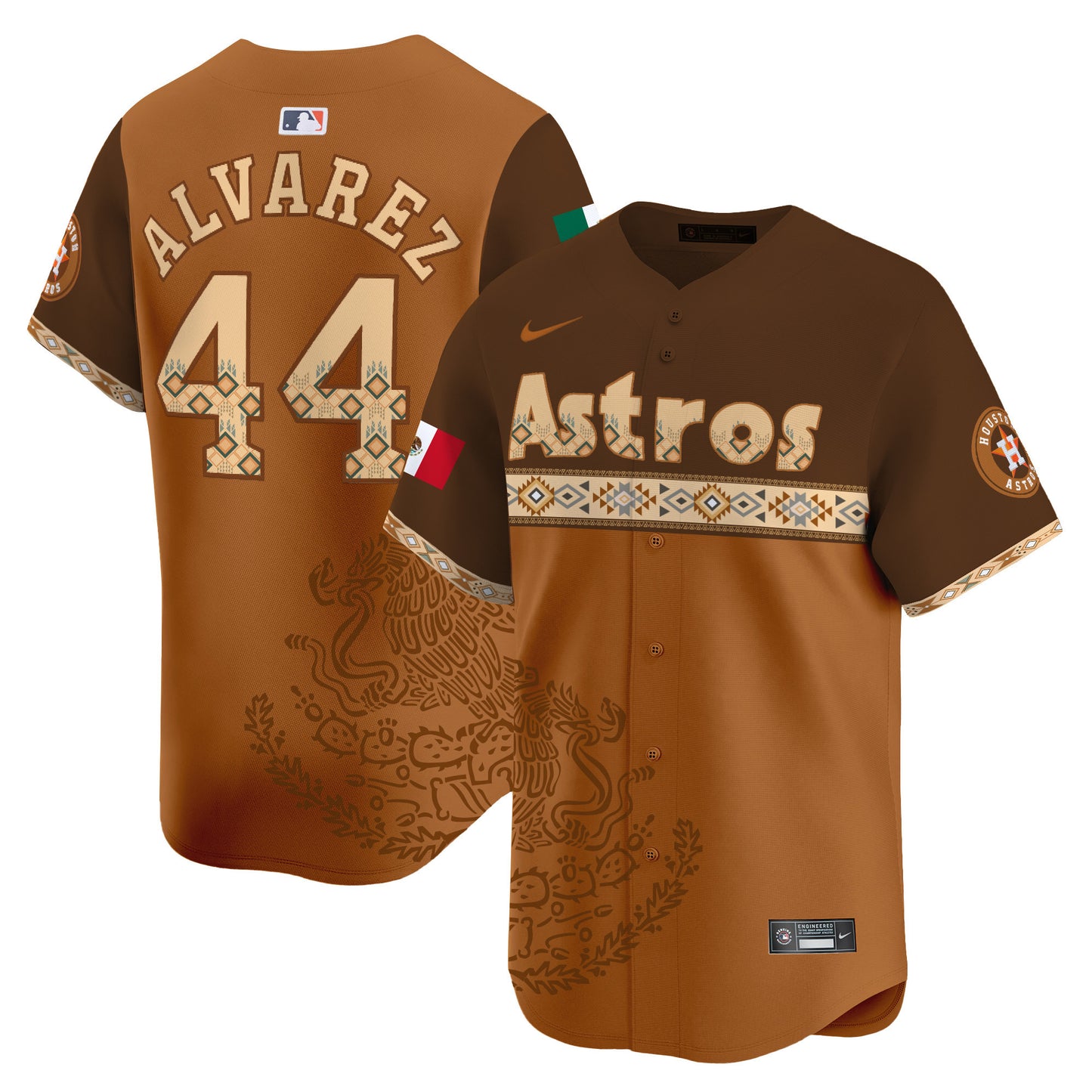 Astros Mexico Vapor Premier Limited Jersey - Printed