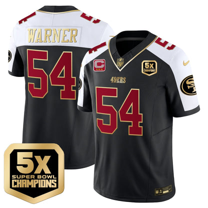 Men's 49ers 5x Super Bowl Champions Vapor Limited Jersey - All Stitched