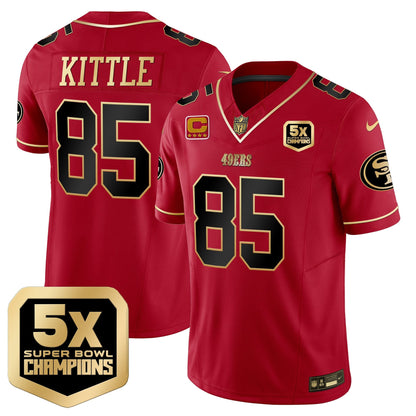 Men's 49ers 5x Super Bowl Champions Vapor Limited Jersey - All Stitched