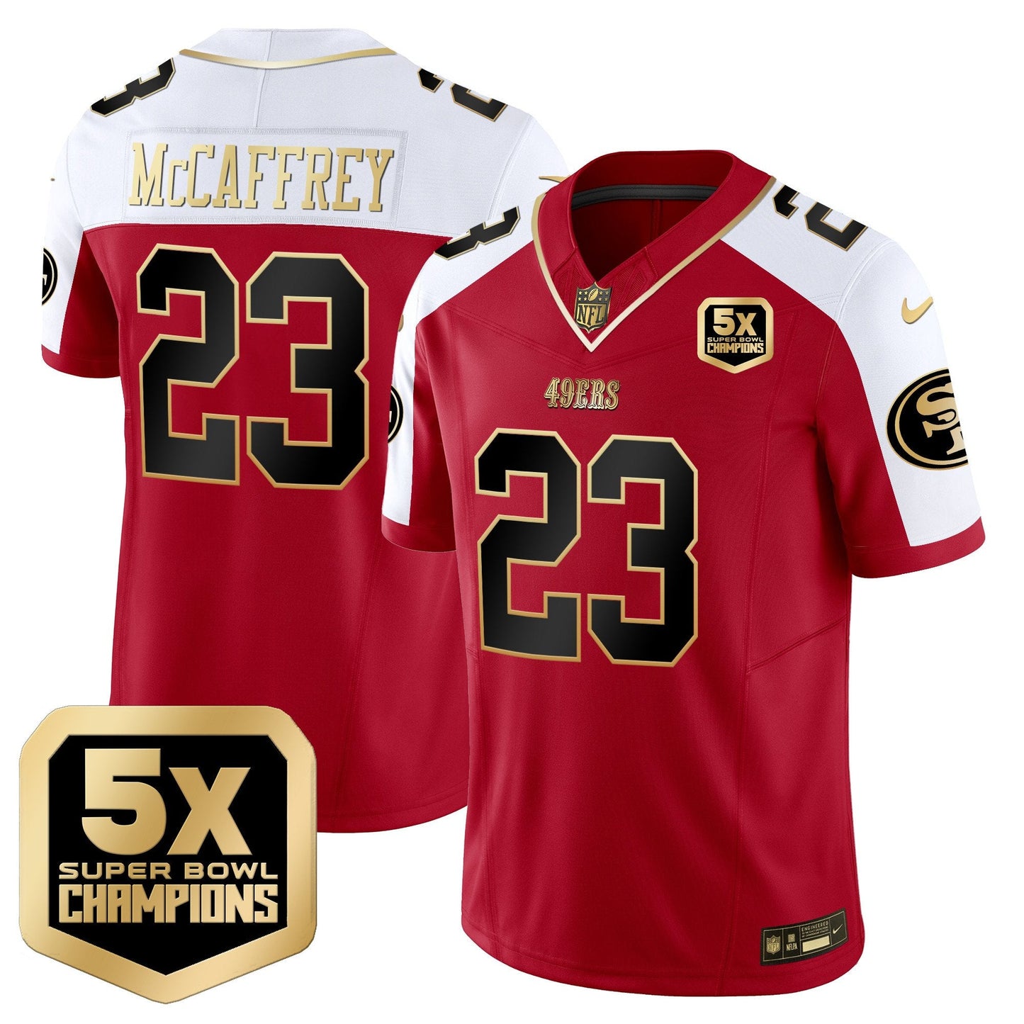 Men's 49ers 5x Super Bowl Champions Vapor Limited Jersey - All Stitched
