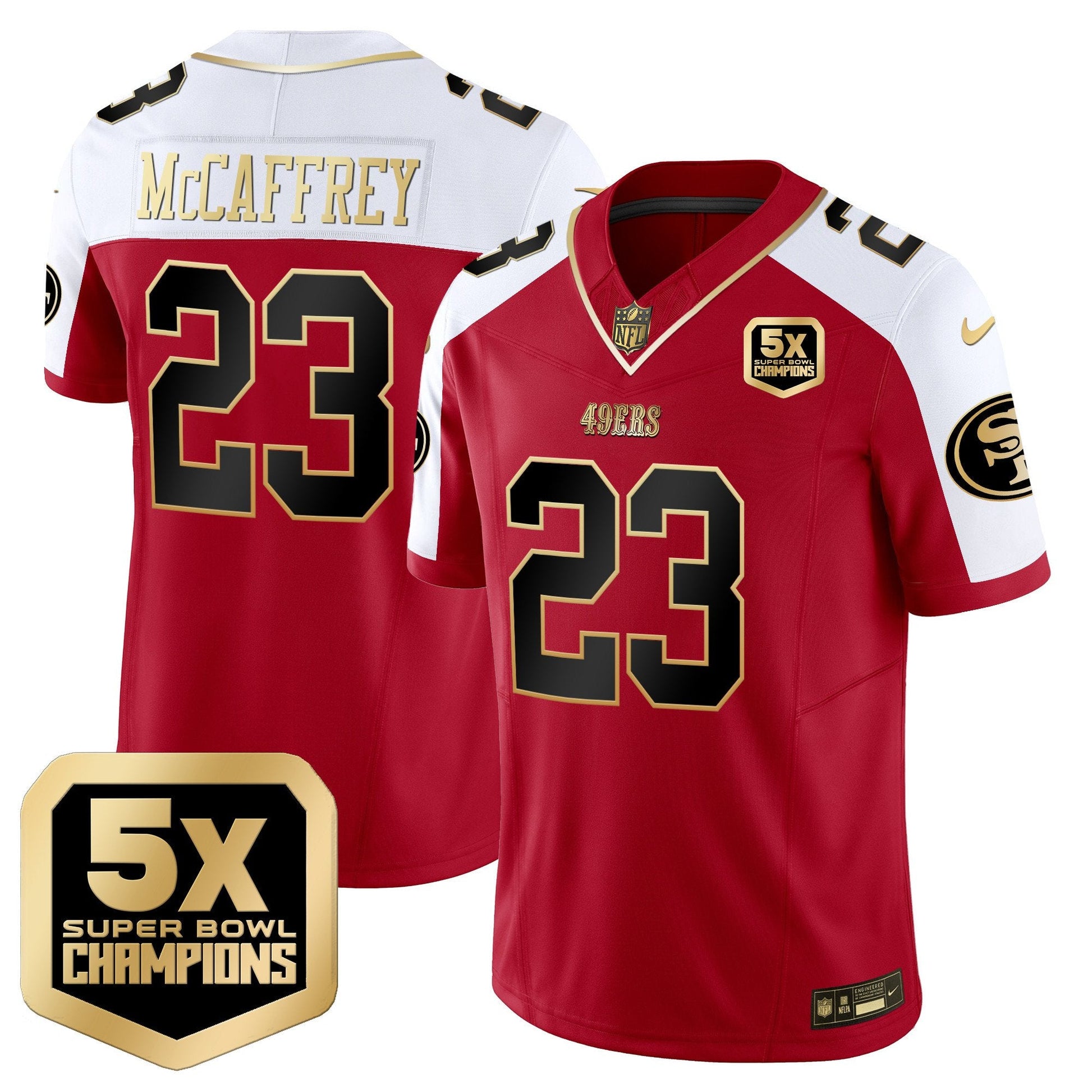 Men's 49ers 5x Super Bowl Champions Vapor Limited Jersey - All Stitched