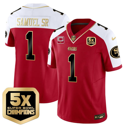 Men's 49ers 5x Super Bowl Champions Vapor Limited Jersey - All Stitched