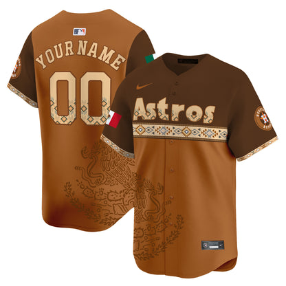 Astros Mexico Vapor Premier Limited Custom Jersey - Printed