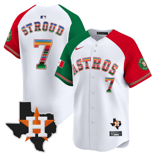 Astros Mexico Texas Patch Vapor Premier Limited Jersey - All Stitched