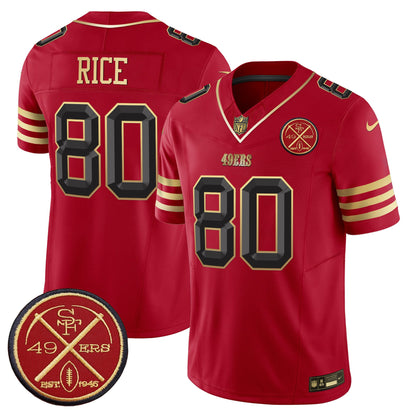 49ers Est.1946 Patch Vapor Limited Jersey V2 - All Stitched