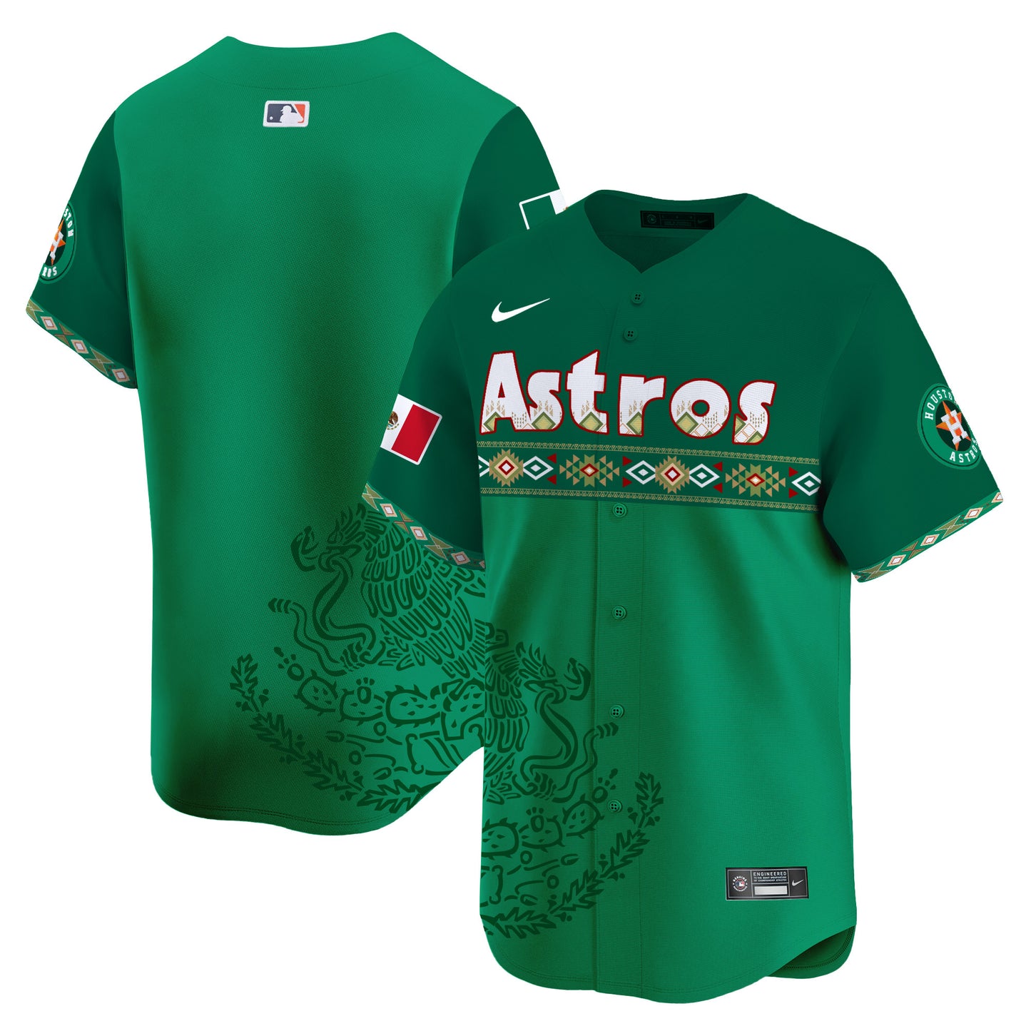 Astros Mexico Vapor Premier Limited Jersey - Printed