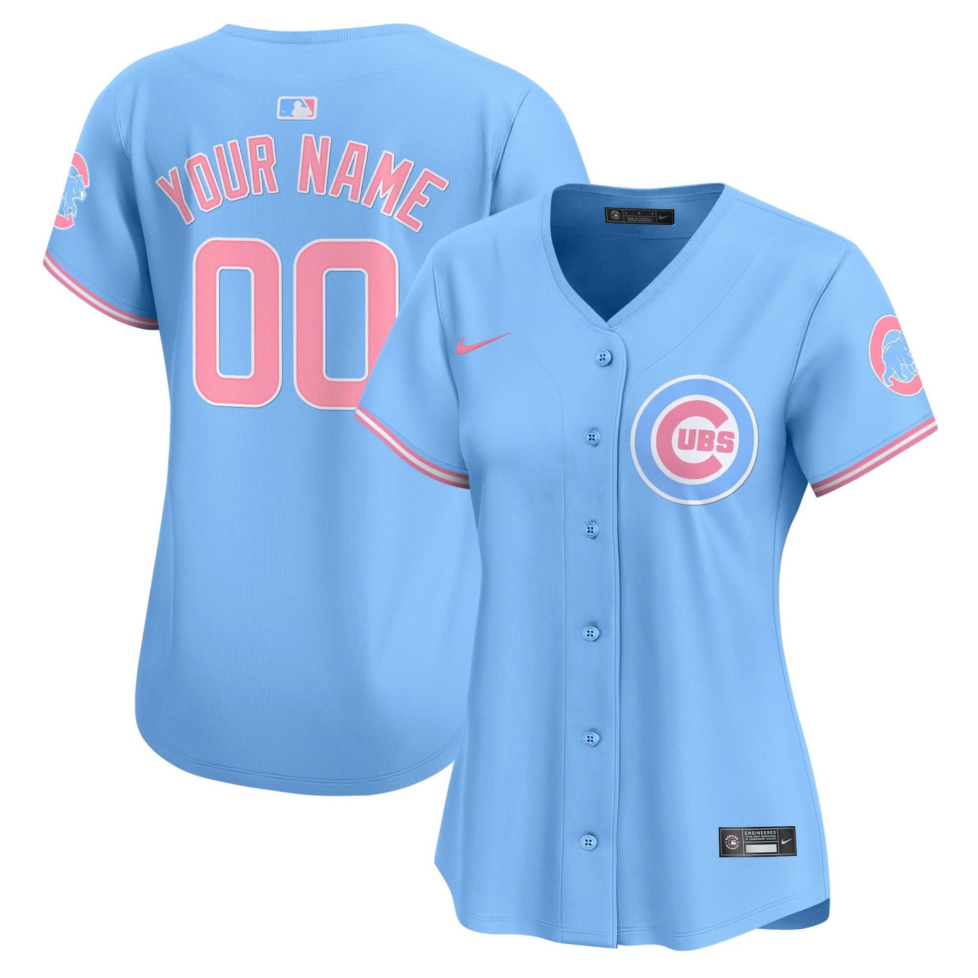 Chicago Cubs Bubblegum Pink Vapor Premier Limited Custom Jersey - All Stitched