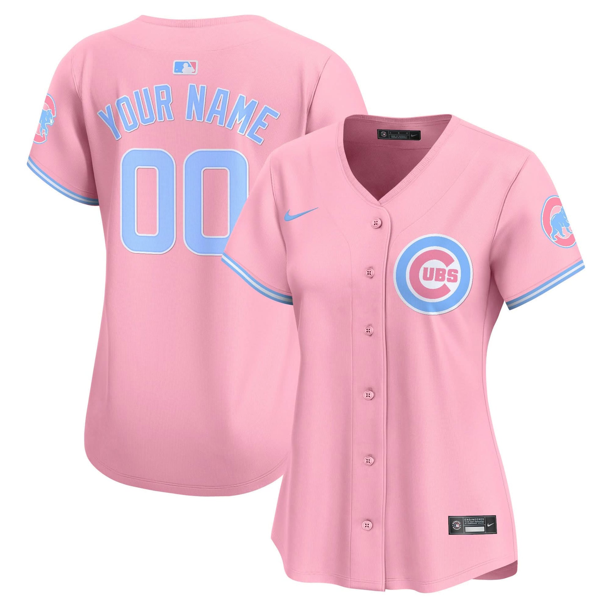 Chicago Cubs Bubblegum Pink Vapor Premier Limited Custom Jersey - All Stitched