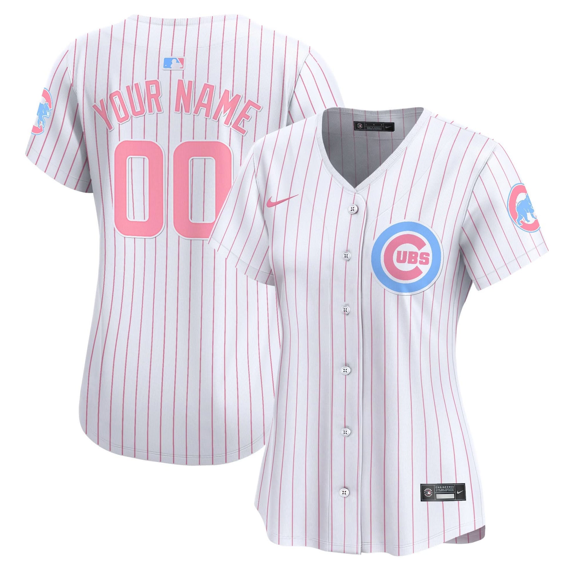 Chicago Cubs Bubblegum Pink Vapor Premier Limited Custom Jersey - All Stitched