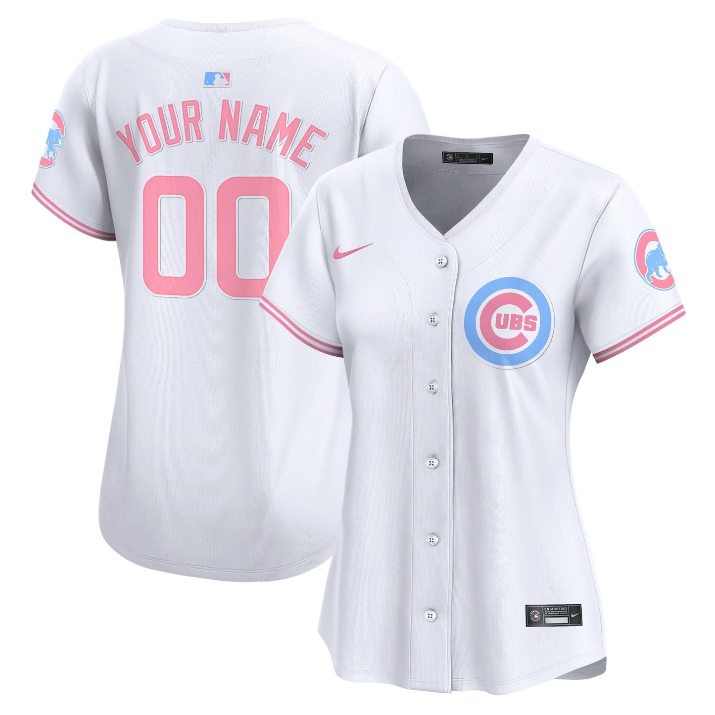 Chicago Cubs Bubblegum Pink Vapor Premier Limited Custom Jersey - All Stitched