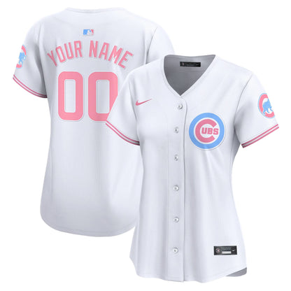 Chicago Cubs Bubblegum Pink Vapor Premier Limited Custom Jersey - All Stitched