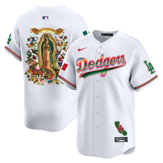 Dodgers Mexico Guadalupe Vapor Premier Limited Jersey - Printed