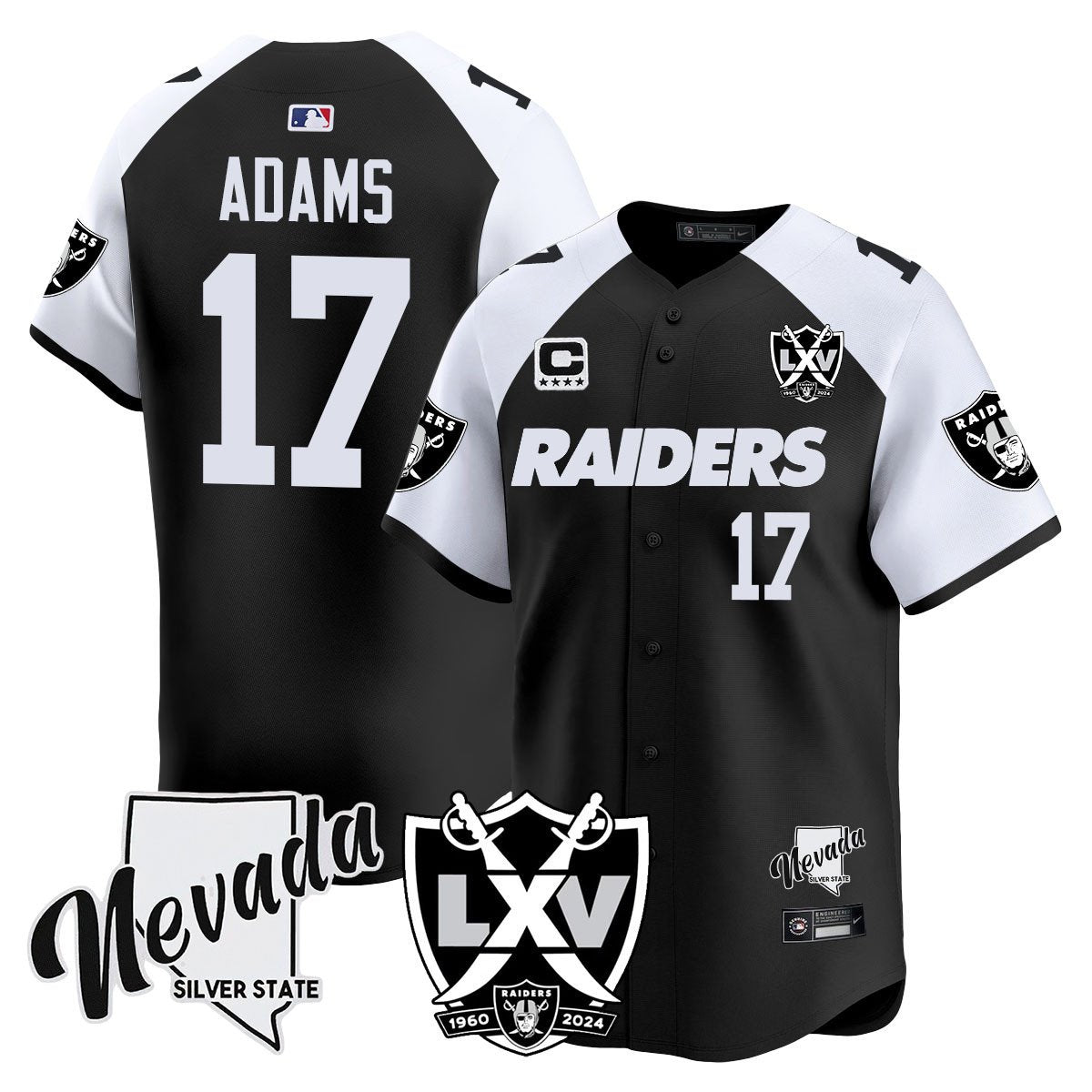 Raiders 2024 Baseball Limited Jersey - 65th Anniversary - All Stitched