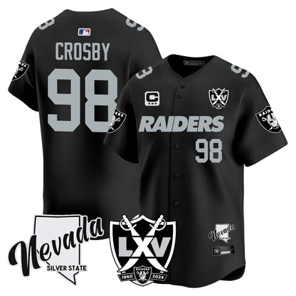 Raiders 2024 Baseball Limited Jersey - 65th Anniversary - All Stitched