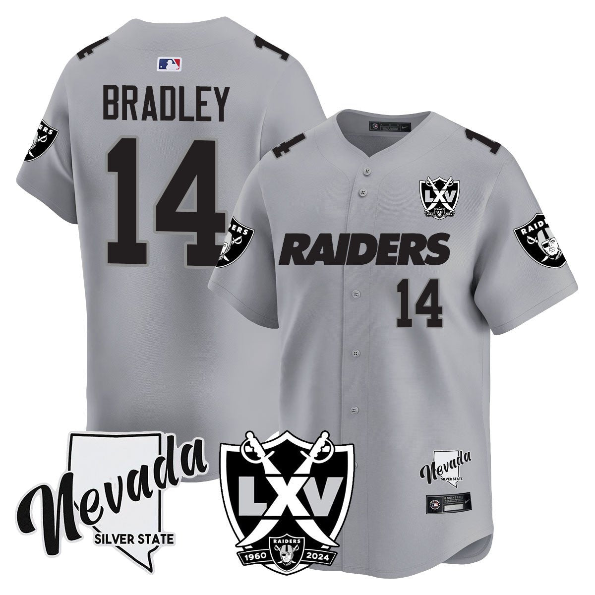 Raiders 2024 Baseball Limited Jersey - 65th Anniversary - All Stitched