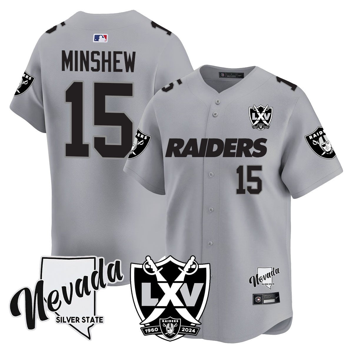 Raiders 2024 Baseball Limited Jersey - 65th Anniversary - All Stitched