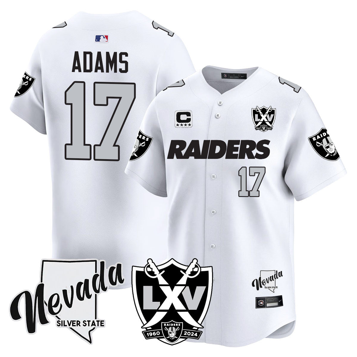 Raiders 2024 Baseball Limited Jersey - 65th Anniversary - All Stitched