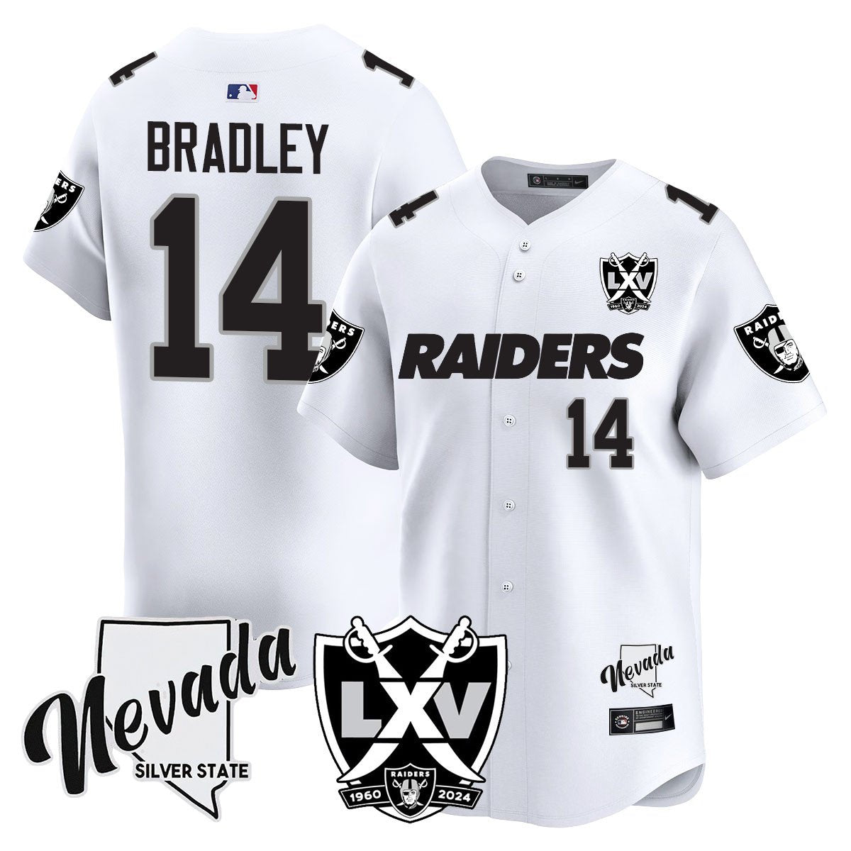 Raiders 2024 Baseball Limited Jersey - 65th Anniversary - All Stitched