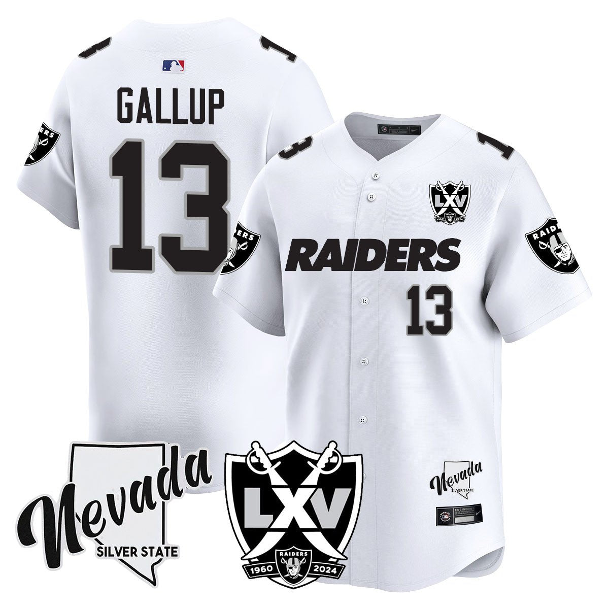 Raiders 2024 Baseball Limited Jersey - 65th Anniversary - All Stitched