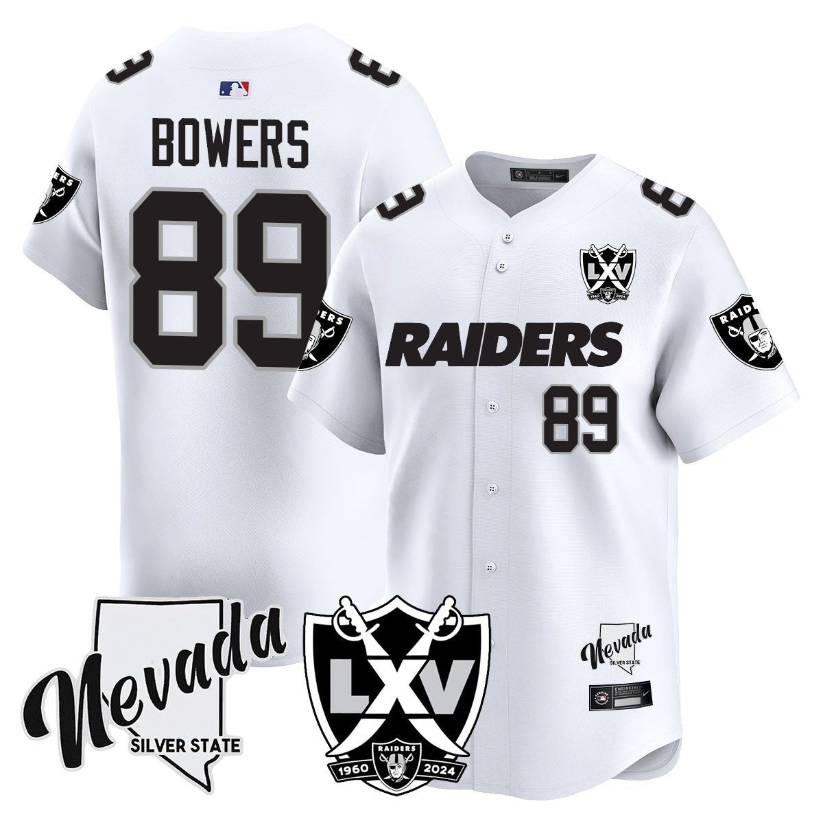 Raiders 2024 Baseball Limited Jersey - 65th Anniversary - All Stitched