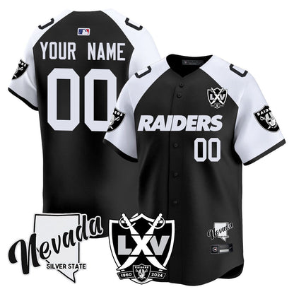 Custom Raiders 2024 Baseball Limited Jersey - 65th Anniversary - All Stitched