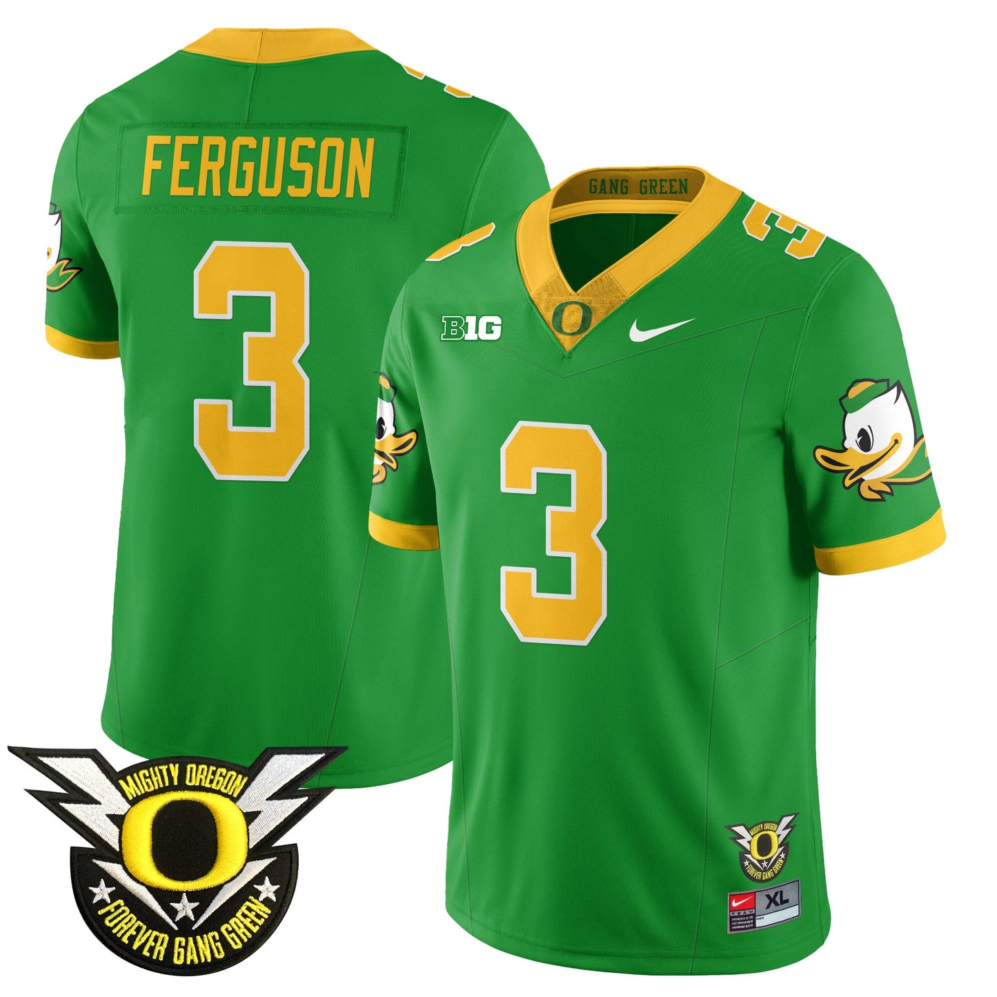 Oregon Football Forever Gang Green 2024 Jersey N2 - All Stitched