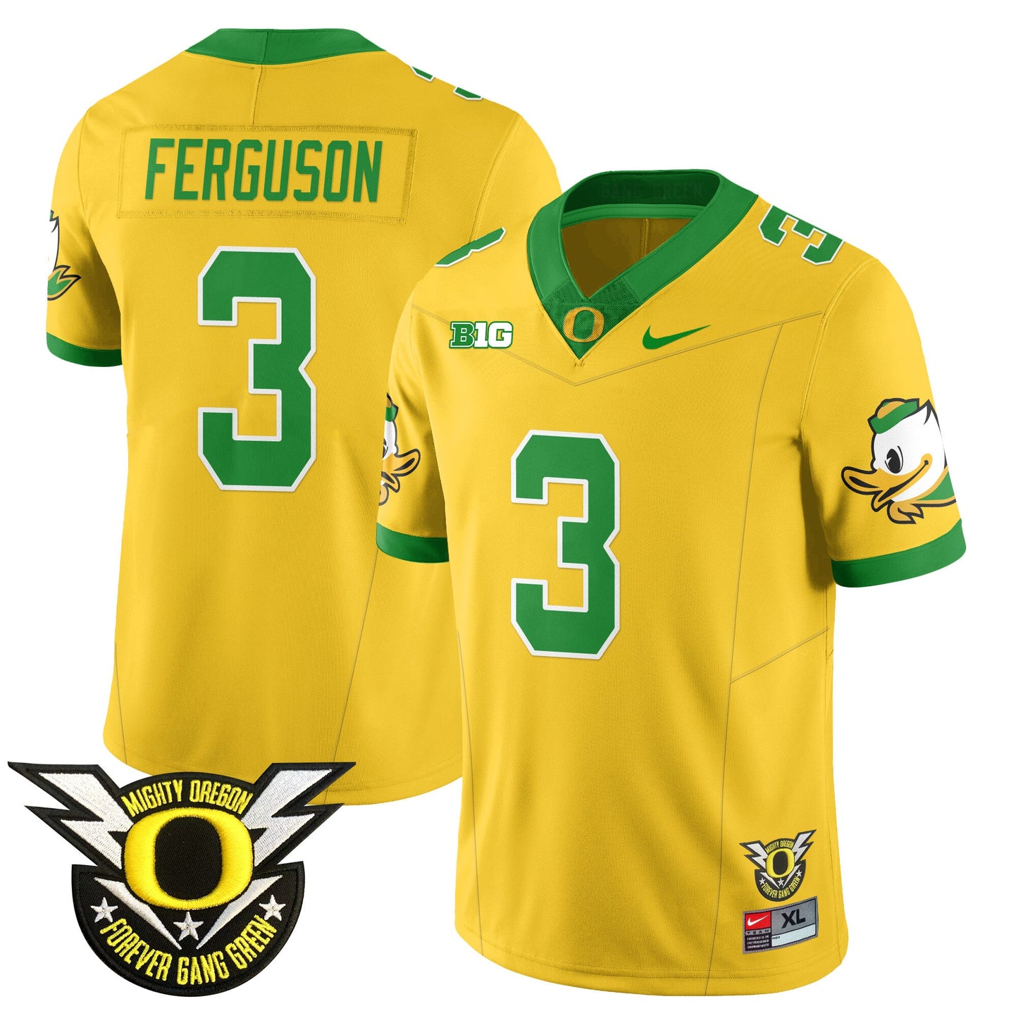 Oregon Football Forever Gang Green 2024 Jersey N2 - All Stitched