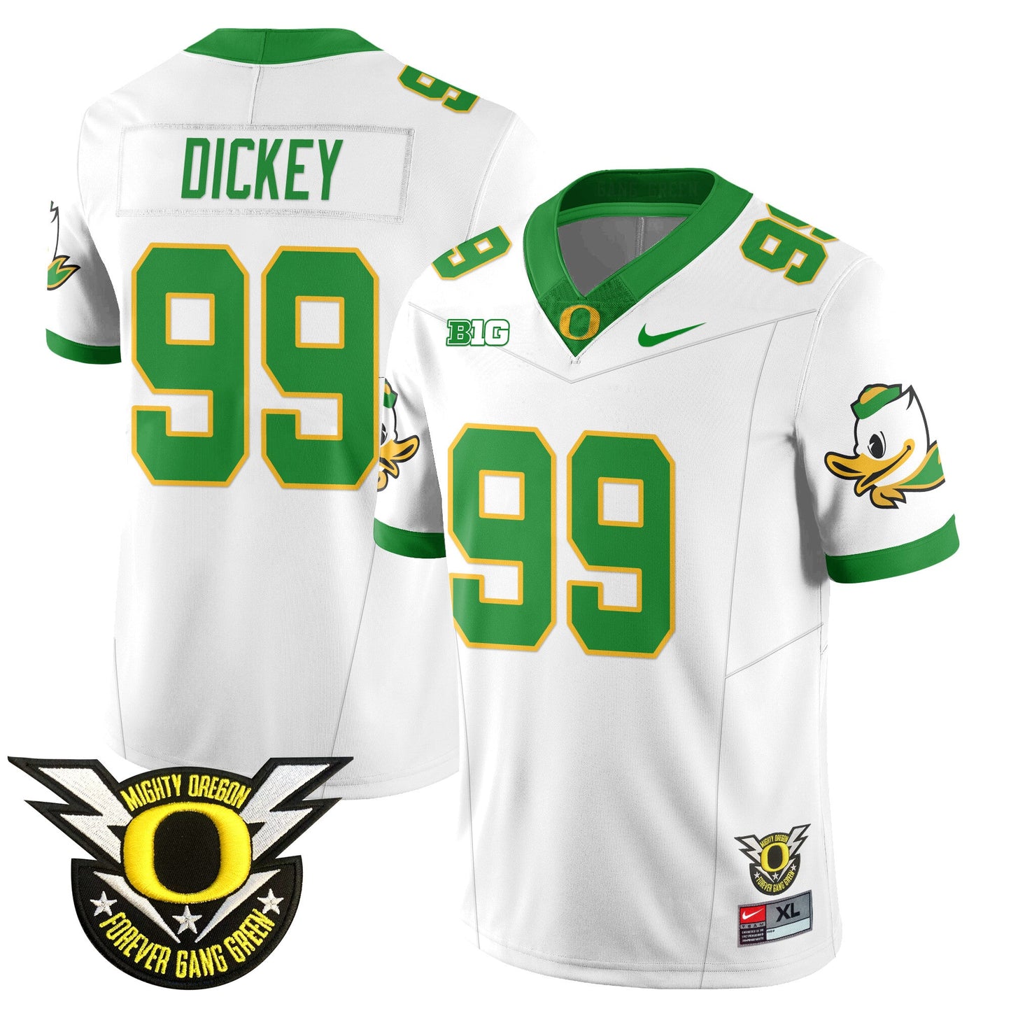 Oregon Football Forever Gang Green 2024 Jersey N2 - All Stitched