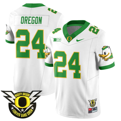 Oregon Football Forever Gang Green 2024 Jersey N2 - All Stitched