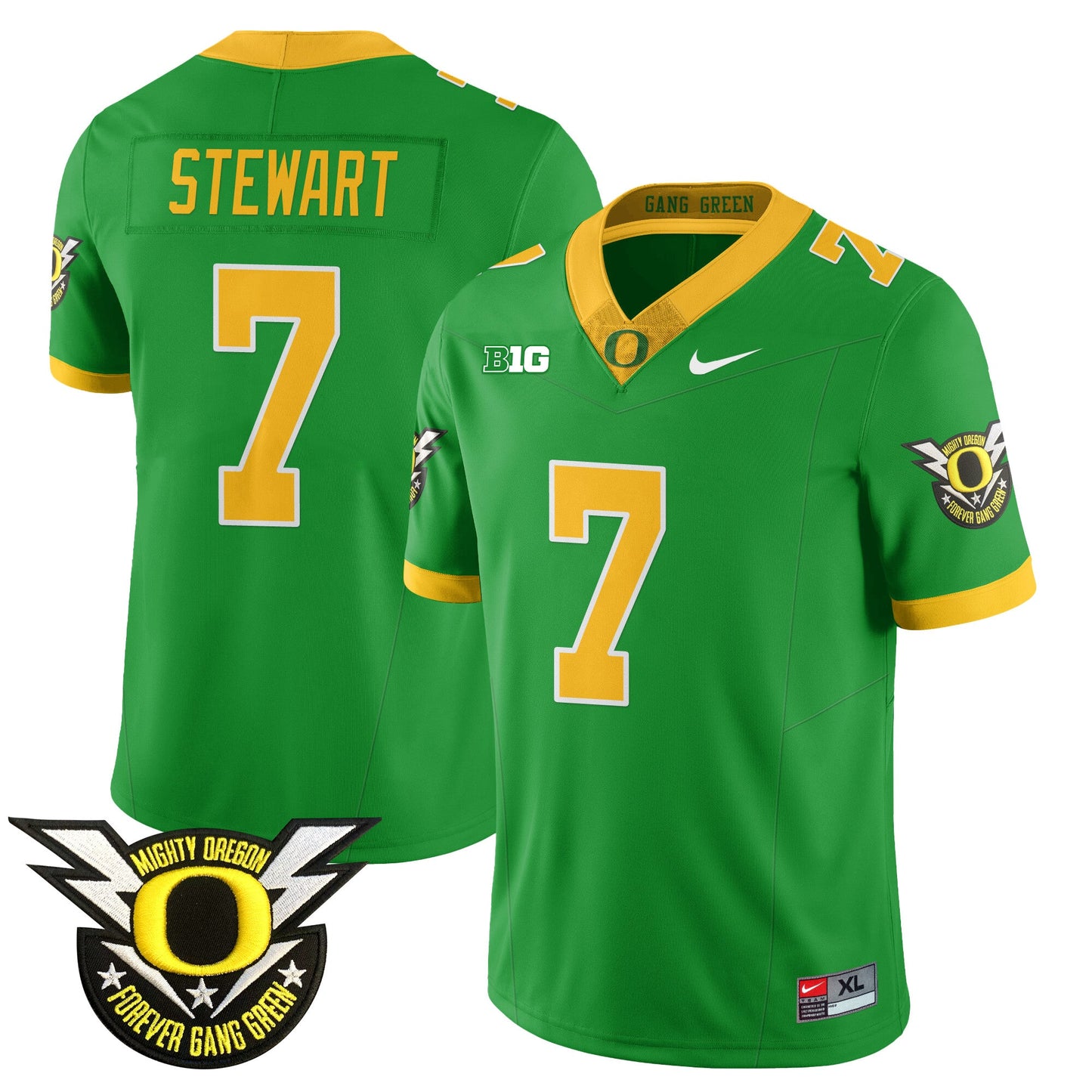 Oregon Football Forever Gang Green 2024 Jersey - All Stitched