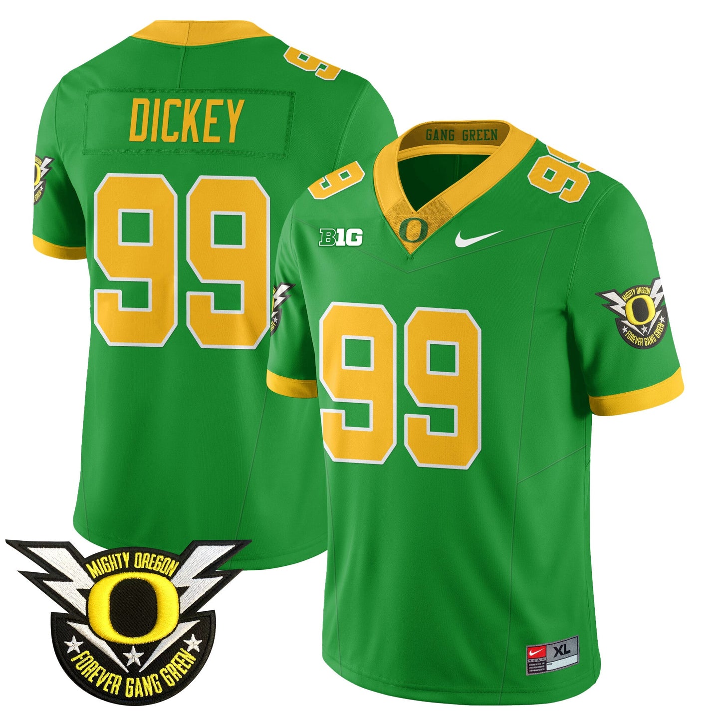 Oregon Football Forever Gang Green 2024 Jersey - All Stitched