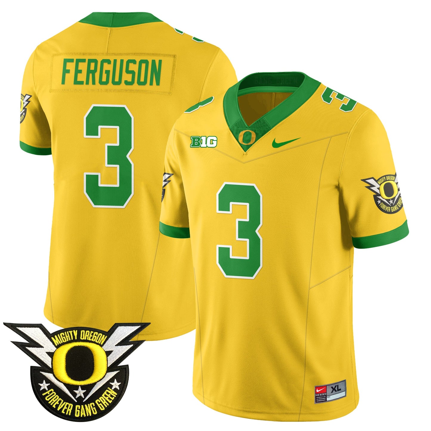 Oregon Football Forever Gang Green 2024 Jersey - All Stitched