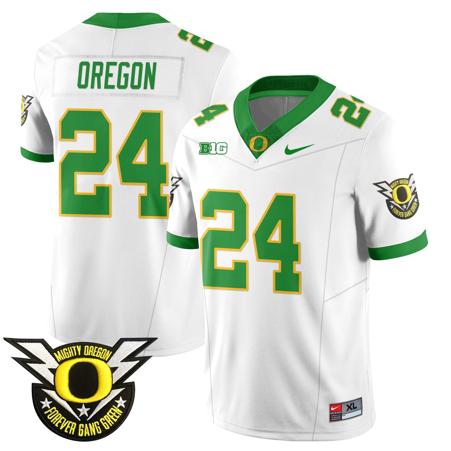 Oregon Football Forever Gang Green 2024 Jersey - All Stitched