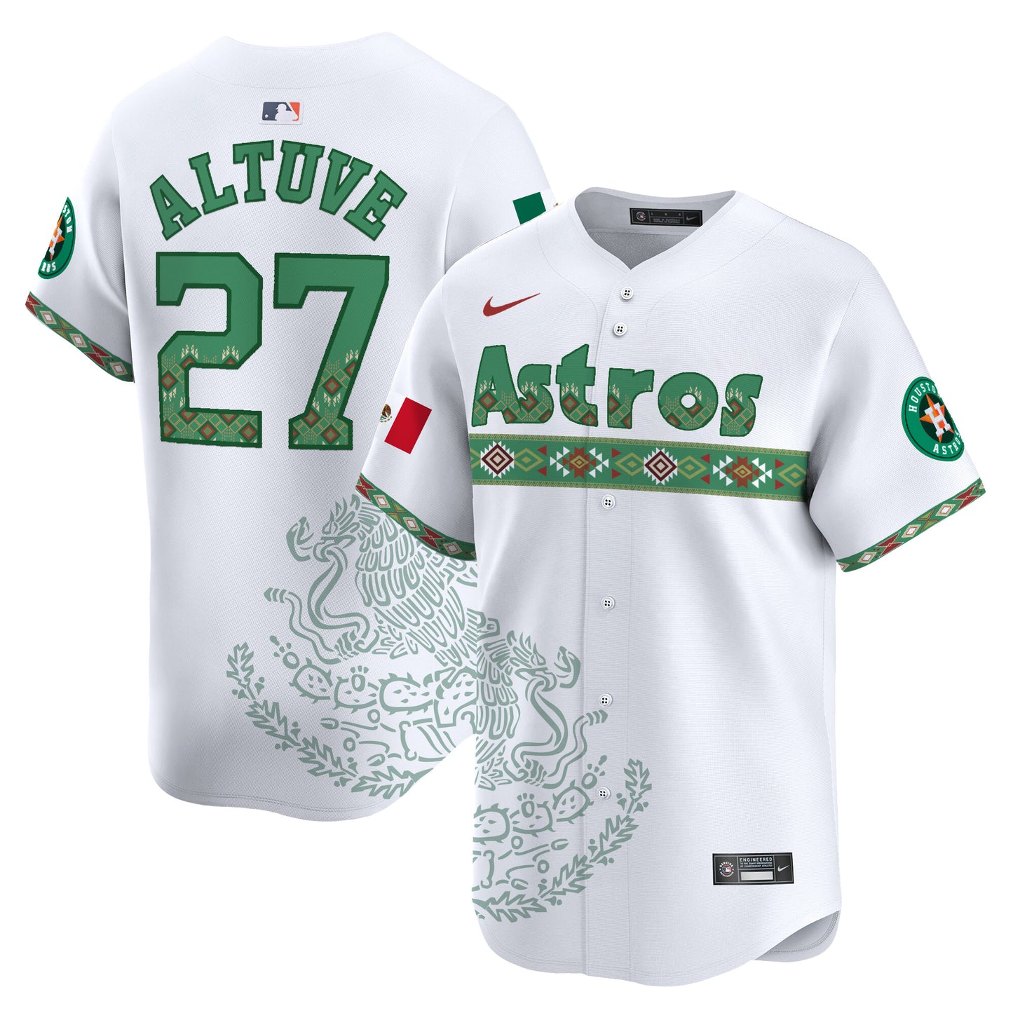 Astros Mexico Vapor Premier Limited Jersey - Printed