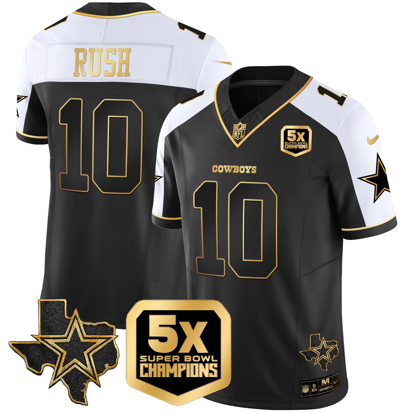 Cowboys 5x Super Bowl Champions Vapor Limited Jersey - All Stitched