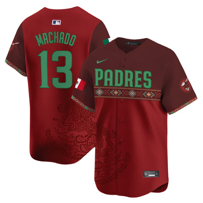 Padres Mexico Vapor Premier Limited Jersey - Printed