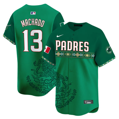 Padres Mexico Vapor Premier Limited Jersey - Printed