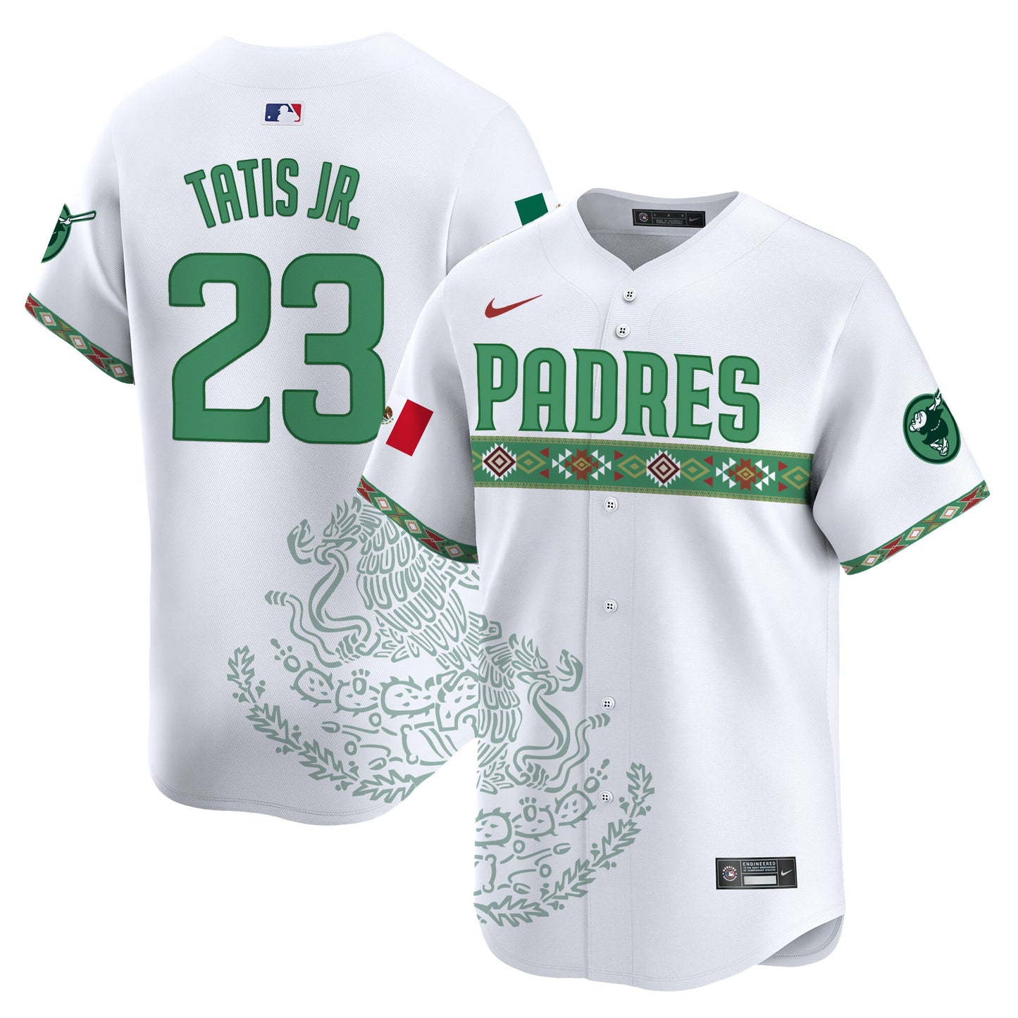 Padres Mexico Vapor Premier Limited Jersey - Printed