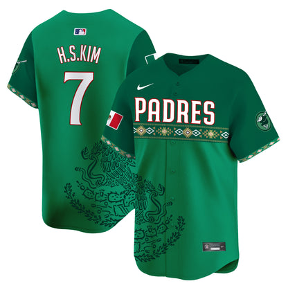 Padres Mexico Vapor Premier Limited Jersey - Printed