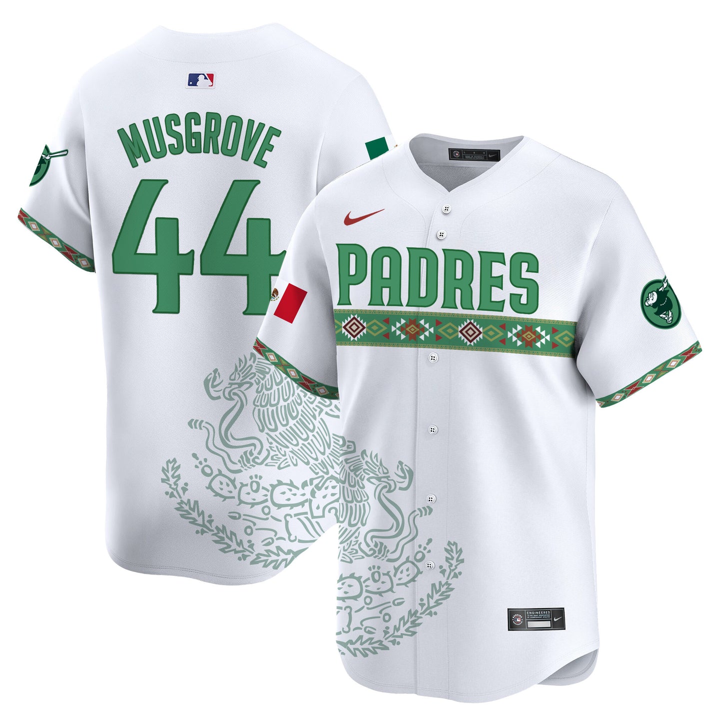 Padres Mexico Vapor Premier Limited Jersey - Printed