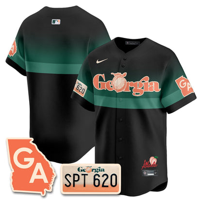 Men's Braves Peach Plates - Georgia Peaches Jersey