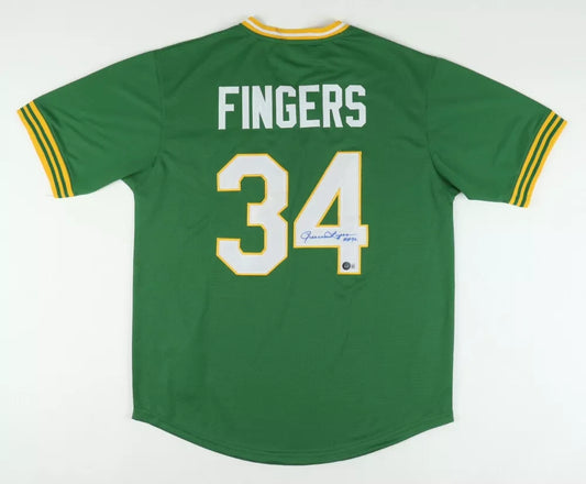 Rollie Fingers Oakland Athletics Baseball Jersey - All Stitched