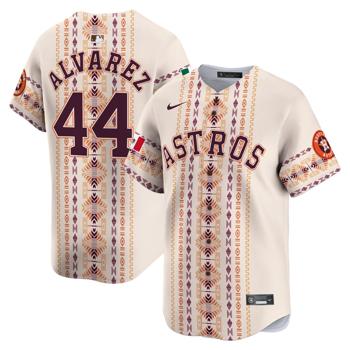 Astros Mexico Traditional Style Vapor Premier Limited Jersey - Printed