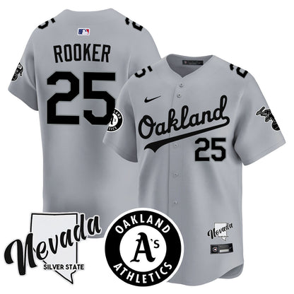 Athletics Black Silver 2024 Jersey - All Stitched