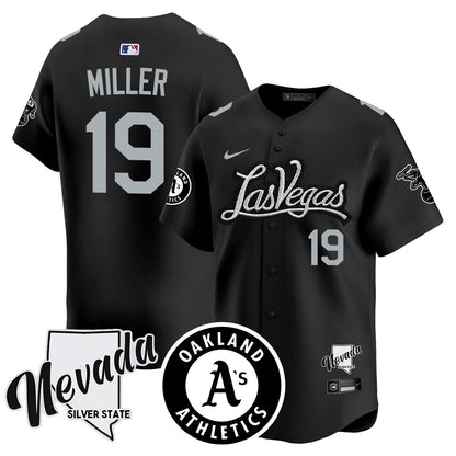 Athletics Black Silver 2024 Jersey N1 - All Stitched